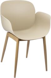 Horecano HORECANO-TULSA-Стол 58х54.5хh82cm КАПУЧИНО/ДЪРВО (HC-42519) (khaki) (0142519)