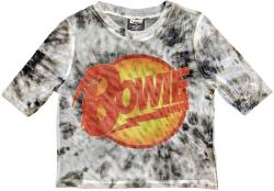 David Bowie Diamond Dogs Logo White XS Дамски Риза (BOWMCT50LW00)
