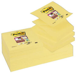 Post-it Super Sticky 12db/csomag kanárisárga Z-tömb (7000048167) - haztartasibolt