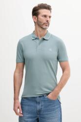Calvin Klein Jeans poló türkiz, férfi, sima, J30J315603 - szürke M