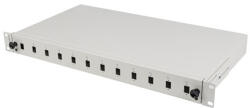 Lanberg 19" optikai patch panel 12xSC szimplex / 12xLC duplex szürke (FOP1-12SS-LDS) - mzona