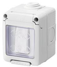 Gewiss System nyomó N101 védett betét komplett házban szürke falonkívüli csavaros IP55 27Combi GEWISS - GW27835 (GW27835)