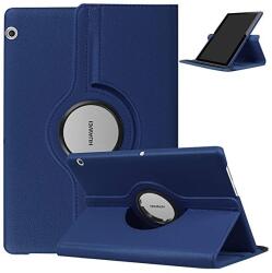 Samsung Tab S8 Ultra 14.6 SM-X900 / X906, mappa tok, elforgatható (360°), sötétkék - tok-shop