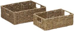 Kave Home Két dekorkosár készlet Kave Home Tossa 28x20 cm/36x27 cm tengeri fűből (LF-D1200007FN46)