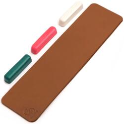 BeaverCraft Long Leather Strop for Honing with 3 Polishing Compounds (Green, White, Pink) LS7P03 (LS7P03)