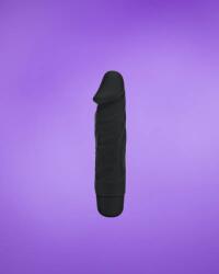 ToyJoy Get Real Mini Classic - Élethű vibrátor (fekete) - 16cm