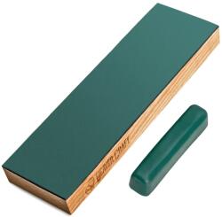 BeaverCraft One-Side Leather Paddle Strop with Polishing Compound On and Extra P (LS4P1)