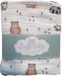 Soffi Baby takaró muszlin dupla mosómedvés 70x90cm