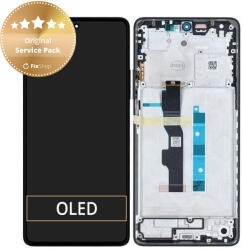 Xiaomi Redmi Note 13 5G 2312DRAABC - LCD Kijelző + Érintőüveg + Keret (Graphite) - 5600020N1700 Genuine Service Pack, Graphite