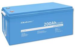 Qoltec LiFePO4 lítium-vas-foszfát akkumulátor | 25.6V | 200Ah | BMS-sel (53709)
