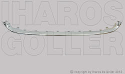 Fiat 500 2016-2024 - Első lökhárító króm díszléc közép rácsba, alsó