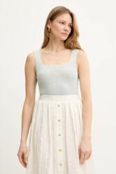 TWINSET felső lenkeverékből női, sima, 251TT3147 - türkiz L