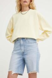 Levi's farmer rövidnadrág BERMUDA SHORT női, sima, magas derekú, A8720 - kék 25 - answear - 21 990 Ft