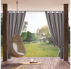 EUROFIRANY Garden vízálló kerti függöny elkötővel Acélszürke 155x200 cm - homeandstyle - 8 360 Ft