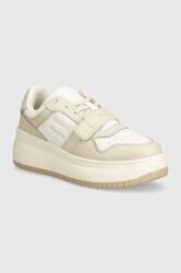 Tommy Hilfiger sportcipő TJW RETRO BASKET FLATFORM VELCRO bézs, EN0EN02573 - bézs Női 38
