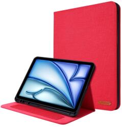  FABRIC Csuklós burkolat a Apple iPad Air 11 2025 / Air 11 2024 piros