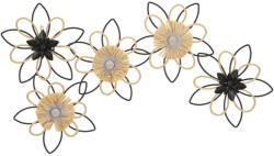 Mauro Ferretti Vas/raffia falpanel átfolyás 60x4x35cm (0323660000)
