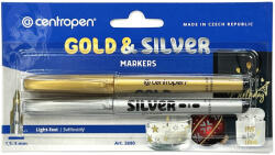 Centropen alkoholos filctoll 2 darabos arany, ezüst - 2690-2