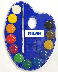 MILAN Vízfesték Milan 12 darabos, palettán + ecset - 53412