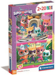SzuperCicák Power 2x20 db-os puzzle Clementoni