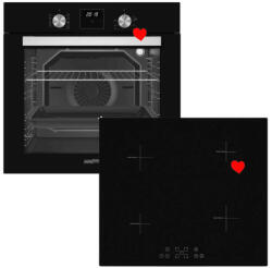 Homefort - Homefort HOMEFORT HSB64DGB Beépíthető Sütő + HOMEFORT HFBI64T0B Beépíthető Indukciós főzőlap (HSB64DGB)