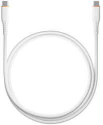 S-Link kábel - SW-C135 (3A, 60W, Gyorstöltés, Type-C to Type-C, adat+töltőkábel, 2m, fehér) (37540)