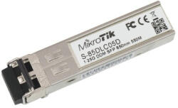 MikroTik S-85DLC05D - SFP (mini-GBIC) transceiver module - SFP (mini-GBIC) / LC multi-mode - up to 550 m - 850 nm (S-85DLC05D)