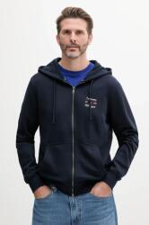 Tommy Hilfiger pamut melegítőfelső sötétkék, férfi, sima, kapucnis, MW0MW39250 - sötétkék M