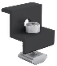 Enerack végleszorító készlet 30mm panelvastagsághoz FEC-30 fekete (INT-FEC-30-BK) - shop