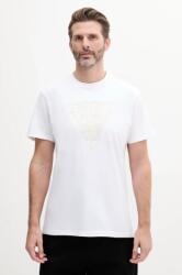 Guess pamut póló fehér, férfi, nyomott mintás, M5GI16 K8FQ4 - fehér XL