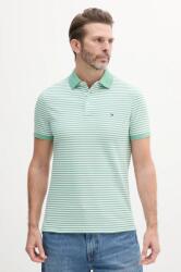 Tommy Hilfiger poló zöld, férfi, sima, MW0MW17771 - zöld XL - answear - 30 990 Ft