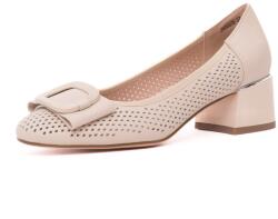 KARISMA Pantofi vara dama din piele naturala, Karisma, JYJY60007B 52-N, crem
