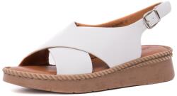 PASS Collection Sandale dama din piele naturala, PASS Collection, 7IKL60020D 13-N, alb