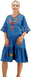 Ie traditionala Rochie din Denim traditionala Sanda 58
