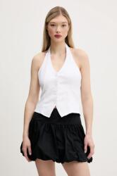 Hollister Co Hollister Co. vászonmellény fehér, egysoros gombolású, KI340-5071 - fehér S