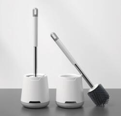  Set 2 Perii WC Moderne cu Suport de Podea, Alb, 39 cm, Design Elegant, Igiena si Curatenie Baie (B0CJ4Q)