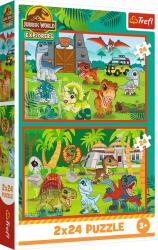 Trefl - Puzzle 2x24 Little Dinosaurs - 1 - 39 piese