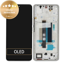 Xiaomi Redmi Note 13 Pro+ 23090RA98C - Ecran LCD + Sticlă Tactilă + Ramă (Moonlight White) - 560001N16U00 Genuine Service Pack, Moonlight White