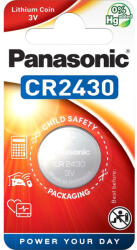 Panasonic CR2430 3V lítium gombelem 1db/csomag (CR-2430EL/1B) - securezone
