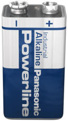 Powerline Panasonic 6LR61AD/1P alkáli 9V Block 9V ipari elem (ár/db) (6LR61AD/1P)