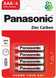 Panasonic RedZinc R03RZ/4BP AAA/mikro cink-mangán tartós elem 4 db/csomag (R03RZ/4BP EU)