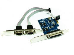 Approx Vezérlőkártya - PCI Express csatlakozás 2db Soros / 1db Párhuzamos (APPPCIE1P2S) - securezone