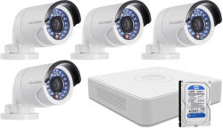 4 infrakamerás HIKVISION HDTVI - securezone