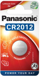 Panasonic CR2012 3V lítium gombelem 1db/csomag (CR-2012EL/1B)
