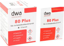  DWA 80 plus Kéz-és felületfertőtlenítő kendő 10 db