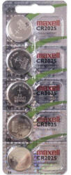 Maxell CR2025 3V lítium gombelem 5db/csomag (18586200)