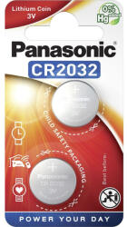 Panasonic CR2032 3V lítium gombelem 2db/csomag (CR-2032EL/2B) - securezone