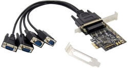 Conceptronic Bővítőkártya - EMRICK11B (PCIe x1 to 4x DB9 (RS-232)) (EMRICK12B) - securezone