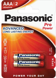 Panasonic LR03PPG/2BP 1, 5V AAA/mikro tartós alkáli elem 2 db/csomag (LR03PPG/2BP) - securezone