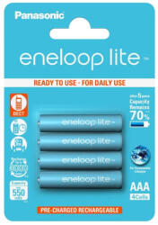Panasonic lite BK-4LCCE/4BE AAA/mikro 550mAh Ni-MH akkumulátor 4 db/csomag (BK-4LCCE/4BE) - securezone